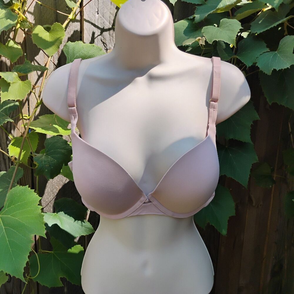 Joyspun T-Shirt Bra 38B Blush Light Pink Underwire Lightly Lined Contour Plunge